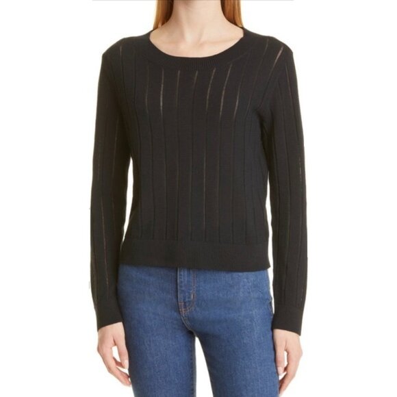 NEW!! Monte Carlo Open Stitch Stripe Sweater - Picture 1 of 16
